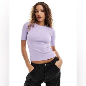 Aeropostale Ribbed Fitted T-Shirt